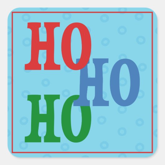 Feestelijke Blue Polka Dot Holiday Gift Label Stic (Voorkant)