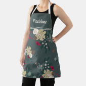 Feestelijke Boerderij Bloemen Gepersonaliseerde Ke Schort (Insitu)