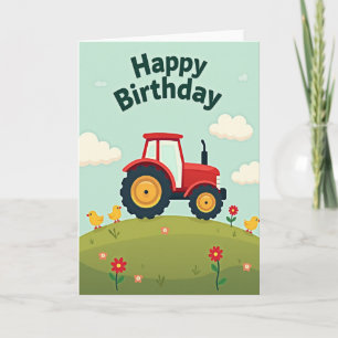Feestelijke boerderij voertuig kaart