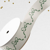 Feestelijke bogen in groene kerstvakantie grosgrain lint