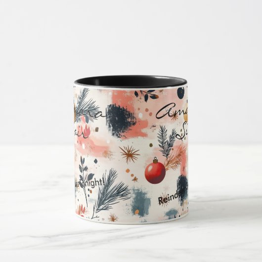 Feestelijke Boho Chic gepersonaliseerde mok voor v (Midden)