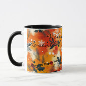 Feestelijke Boho Chic Kerstmis - Persoonlijke Naam Mok (Links)