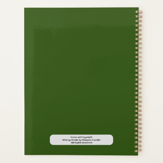 Feestelijke Boho Flowers,  dagelijkse planner (Achterkant)