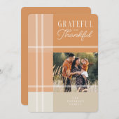 Feestelijke Boho Thanksgiving Wenskaart Feestdagenkaart (Voorkant / Achterkant)