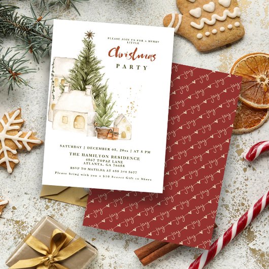 Feestelijke Boho Vintage Prettig Kerstfeest Kaart