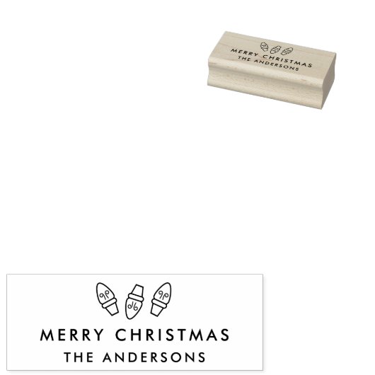 Feestelijke bollen Kerststempel Rubberstempel (Gestempeld)