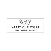 Feestelijke bollen Kerststempel Rubberstempel (Afrduk)