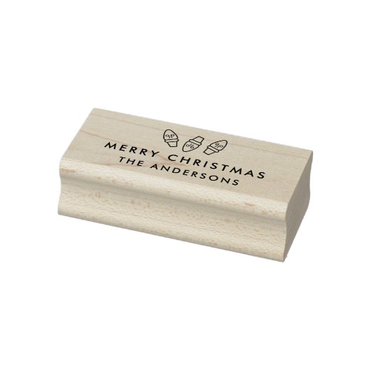 Feestelijke bollen Kerststempel Rubberstempel (Stempel)