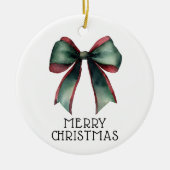 Feestelijke boog Moderne aangepaste foto Vrolijk K Keramisch Ornament (Voorkant)