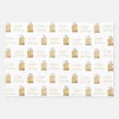 Feestelijke boomcadeaus Stippen Naadloze patroonva Inpakpapier Vel (Voorkant 2)