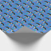 Feestelijke Border Collies Inpakpapier (Hoek)