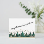 Feestelijke Bos Whimsy Briefkaart (Staand voorkant)