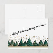 Feestelijke Bos Whimsy Briefkaart (Voorkant / Achterkant)