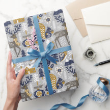 Feestelijke bosdieren Scandi Kerstmis