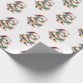 Feestelijke bosvrienden cadeaupapier (Hoek)