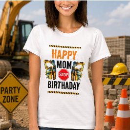 Feestelijke Bouw Dump Truck 1e Verjaardagsfeest T-shirt