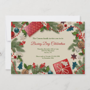 Feestelijke Boxing Day Uitnodigingen