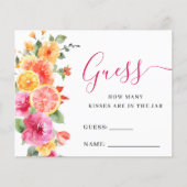 Feestelijke Bright Flower raden hoeveel spel Kaart (Voorkant)