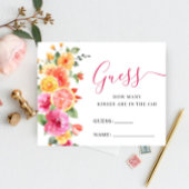 Feestelijke Bright Flower raden hoeveel spel Kaart