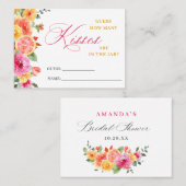 Feestelijke Bright Flower raden hoeveel spel Kaart Visitekaartje (Voorkant / Achterkant)