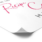 Feestelijke Bright Flowers Citrus Bruidsrecept Kaa Poster (Hoek)