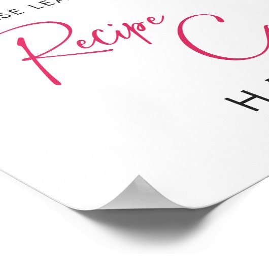 Feestelijke Bright Flowers Citrus Bruidsrecept Kaa Poster (Hoek)