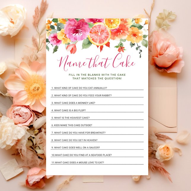 Feestelijke Bright Flowers Citrus Vrijgezellenfees (Creator heeft geüpload)