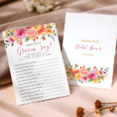 Feestelijke Bright Flowers Citrus Vrijgezellenfees Kaart