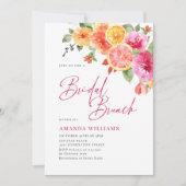 Feestelijke Bright Flowers Floral Citrus Bridal Br Kaart (Voorkant)