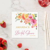 Feestelijke Bright Flowers Slice Citrus Vrijgezell Servet (Insitu)