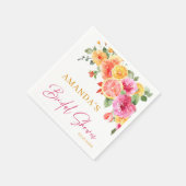 Feestelijke Bright Flowers Slice Citrus Vrijgezell Servet (Hoek)