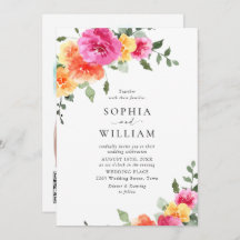 Feestelijke Bright Pink Sinaasappel Flowers Weddin