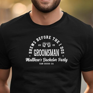 Feestelijke Brouwsels voor de Huwelijks Bruidegom T-shirt