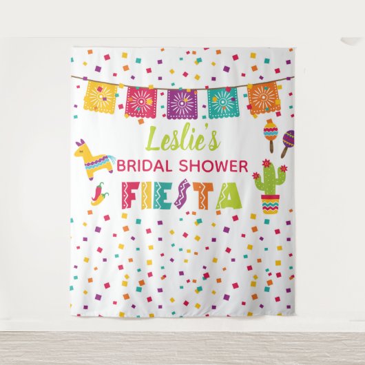 Feestelijke Bruiloftsshower Achtergrond - Pinata - Wandkleed (Voorkant)