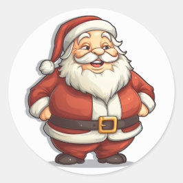 Feestelijke buik Santa Claus Sticker