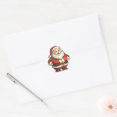 Feestelijke buik Santa Claus Sticker (Envelop)
