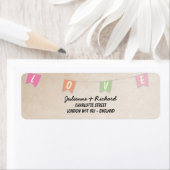 Feestelijke  Bunting Banner Bruiloft Etiket (Insitu)