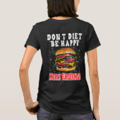 Feestelijke Burger Bliss - Funny Christmas T-shirt (Achterkant)