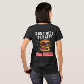 Feestelijke Burger Bliss - Funny Christmas T-shirt (Achterkant volledig)