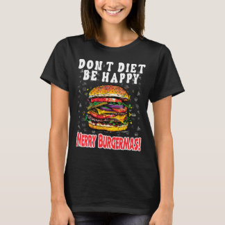 Feestelijke Burger Bliss - Funny Christmas T-shirt