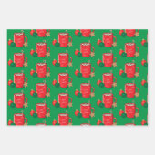 Feestelijke cacao Mok Patroon Wrapping Paper Sheet (Voorkant)