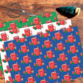Feestelijke cacao Mok Patroon Wrapping Paper Sheet
