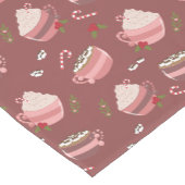 Feestelijke cacao Mokken Patroon Vakantie Tafel Ru Medium Tafelloper (Hoek)