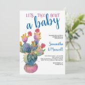 Feestelijke Cactus FIESTA Geslacht Reveal Kaart (Staand voorkant)