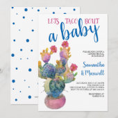 Feestelijke Cactus FIESTA Geslacht Reveal Kaart (Voorkant / Achterkant)