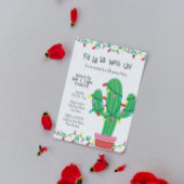 Feestelijke Cactus Kerstfeest Uitnodiging