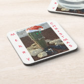 Feestelijke cactus plant uitzicht onderzetters (Linkerzijde)