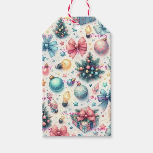 Feestelijke cadeau Labels Cadeaulabel (Voorkant)