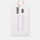 Feestelijke cadeau Labels Cadeaulabel (Achterkant)