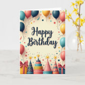 Feestelijke cadeaudoos kaart (Gele Bloem)
